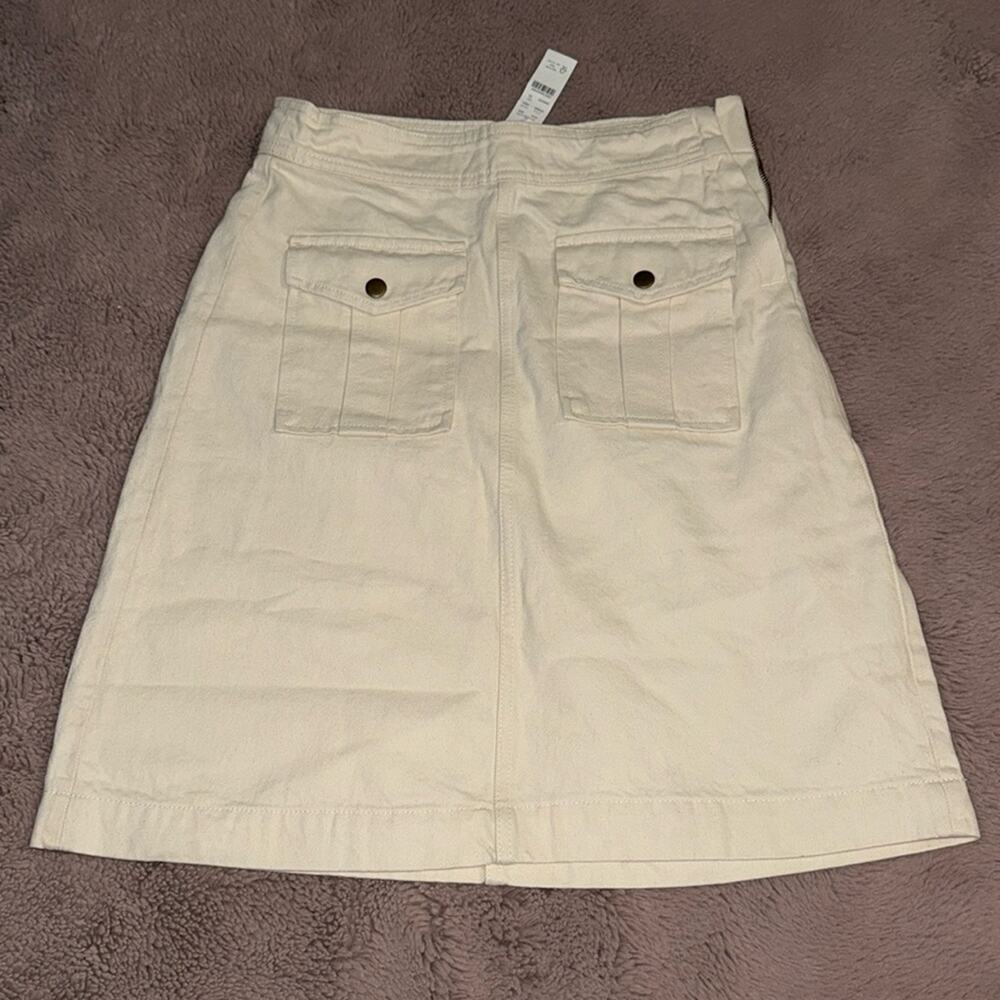 Cream J Crew Denim Skirt Size 25